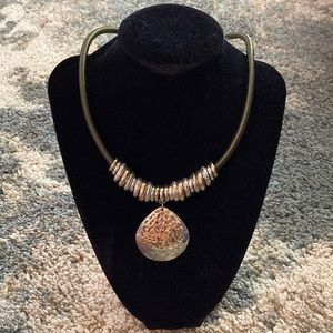 Rope and metal Necklace